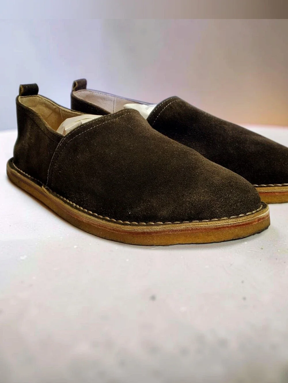 Dirndl & Bua Men's Antikbock Suede Espadrilles size 8 Brown